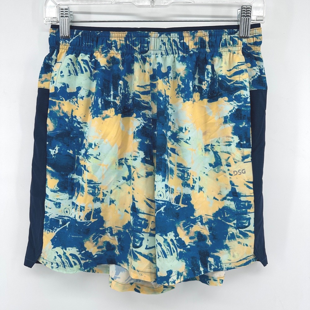 DSG Mens 5 Inch Stride Short Chaos Blue Gleam DAM15201PRT Small NWT